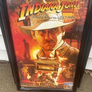 Movie poster framed‎ Indiana jones and the raiders of the lost ark 12x18